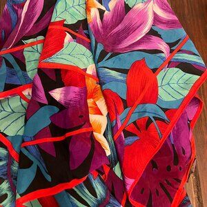 Art of the Scarf Floral Silk Scarf